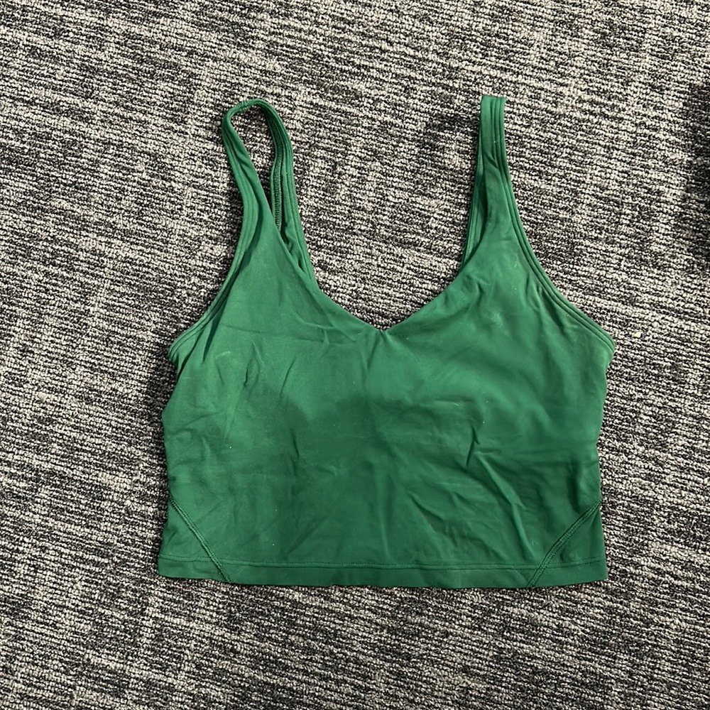 lululemon forest green align tank worn twice